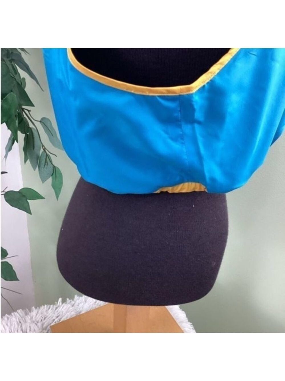 PSK Collective Blue Gold Colorblock Scoopneck Bra Top Drawstring Hem XXL NWT - Picture 13 of 14